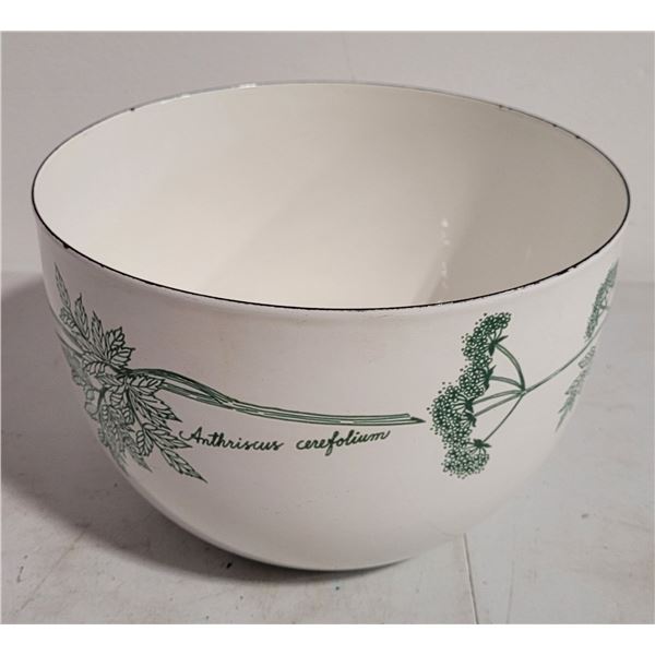 Finel Arabia Enameled Metal Bowl by Kaj Franck Made in Finland