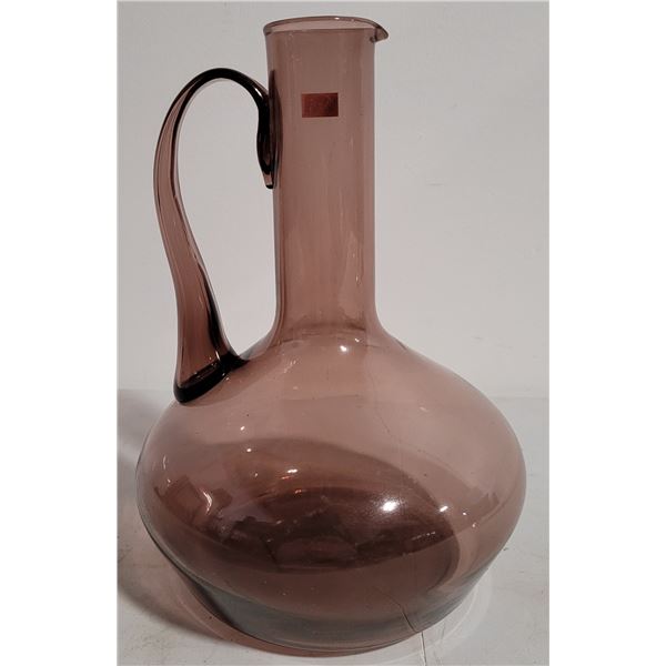 Amethyst-Coloured Glass Pitcher