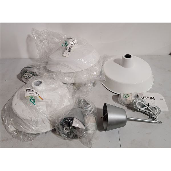 Lot of Enamel & Metal IKEA Lighting Fixtures