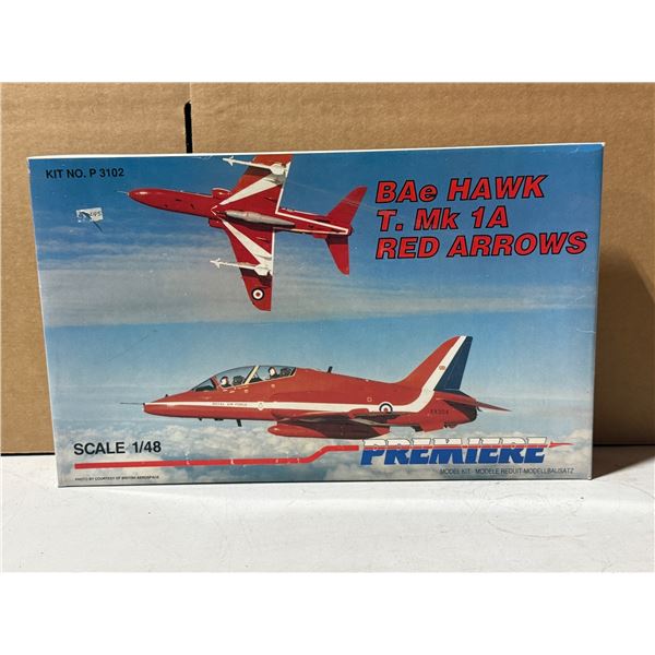 Unbuilt Premiere BAe Hawk T. Mk 1A Red Arrows 1/48 Scale Model Kit