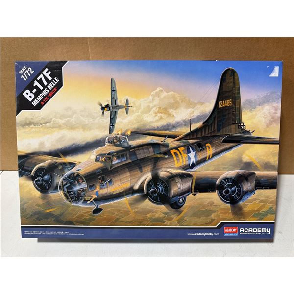 Unbuilt Academ B-17F Memphis Belle 1/72 Scale Model Kit