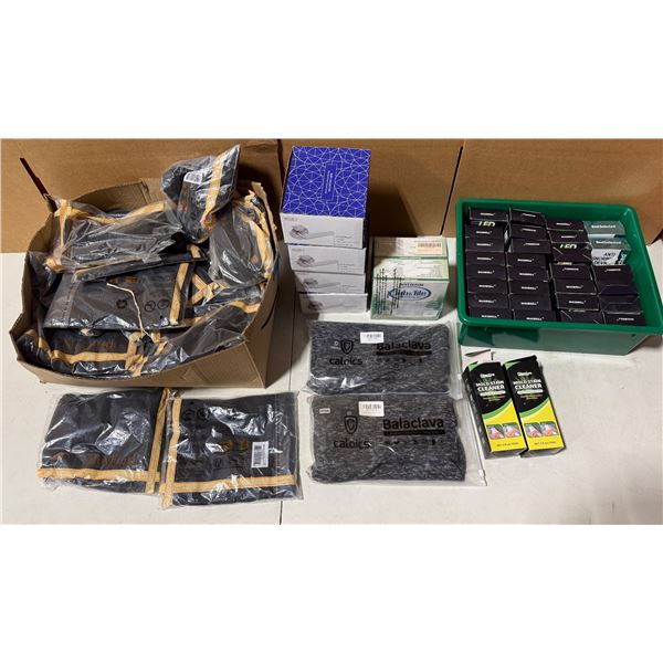 Variety Lot w/ Balaclavas, Anti-Snoring Devices, Tub/Tile Finishing Kit, & More
