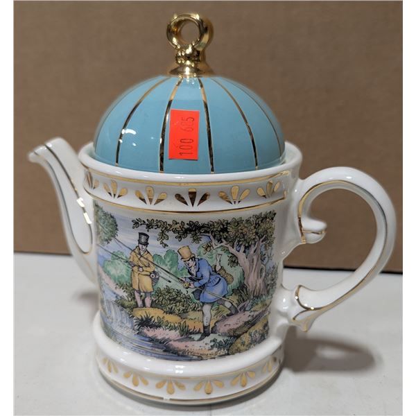 Sadler Sporting Scenes of The 18th Century "Fishing" Teapot Made in England