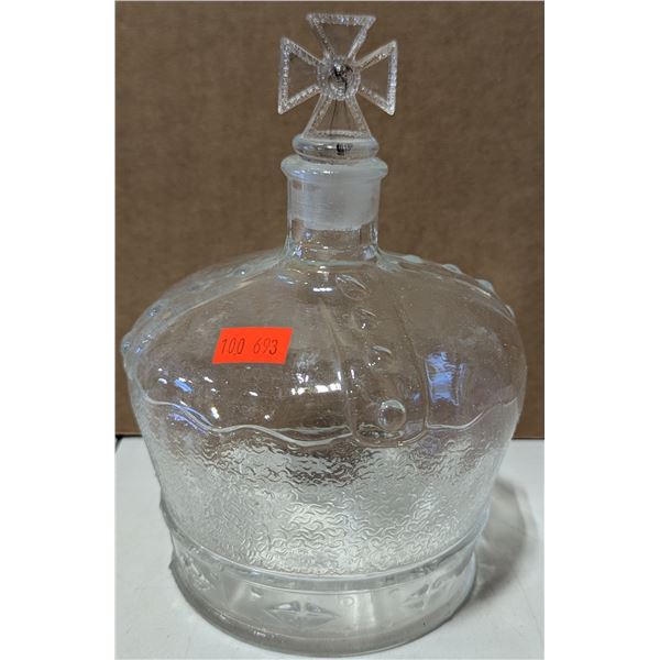 Royal Crown Glass Decanter