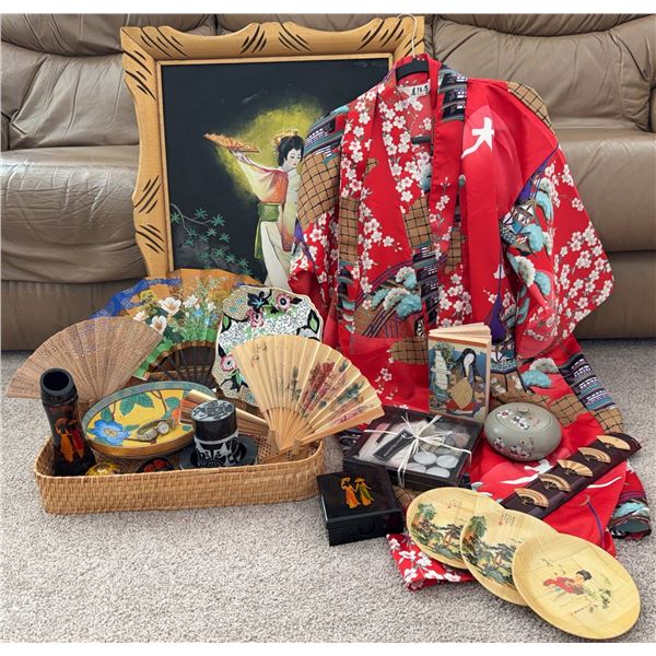 Japanese Kimono, Art, and Assorted Decor