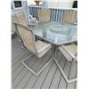 Image 2 : Outdoor Patio Dining Set with 6 Chairs and Umbrella