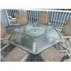 Image 4 : Outdoor Patio Dining Set with 6 Chairs and Umbrella