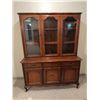 Image 1 : Wood China Hutch with Glass Doors