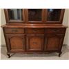 Image 3 : Wood China Hutch with Glass Doors