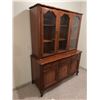 Image 4 : Wood China Hutch with Glass Doors