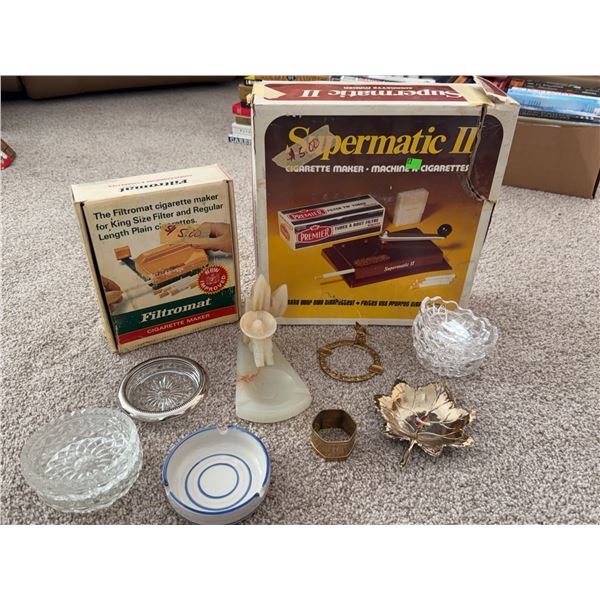 Cigarette Makers and Ashtrays