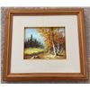 Image 1 : Framed Landscape Painting, 19x17 Inches
