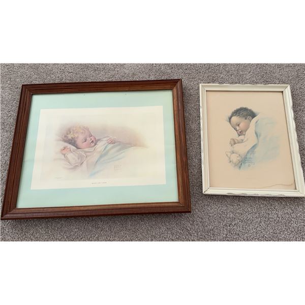 Bessie Pease Gutmann Framed Prints Pair
