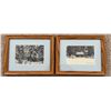 Image 1 : Two Framed Winter Scene Prints 9.5x11.5