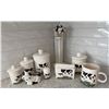 Image 1 : Ceramic Cow Kitchen Canister Set