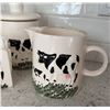 Image 2 : Ceramic Cow Kitchen Canister Set