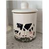 Image 3 : Ceramic Cow Kitchen Canister Set