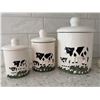 Image 6 : Ceramic Cow Kitchen Canister Set