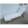 Image 1 : Outdoor Adjustable Chaise Lounge With Cushion