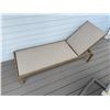 Image 4 : Outdoor Adjustable Chaise Lounge With Cushion