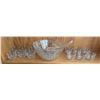 Image 1 : Pressed Glass Punch Bowl Set with Ladle