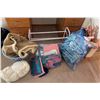 Image 1 : Linens, Hangers, and Laundry Rack