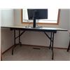 Image 10 : Folding Table and LG Computer Monitor