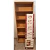 Image 1 : New in Box Birch Wood Bookcase and Assembled Bookcase