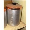 Image 2 : 5 Aluminum Canisters with Copper Lids