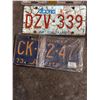 Image 2 : Canadian Vintage License Plates