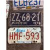 Image 3 : Canadian Vintage License Plates