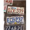 Image 4 : Canadian Vintage License Plates