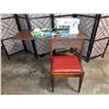 Image 1 : Singer Sewing Machine with Table and Stool