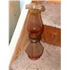 Image 1 : Glass Oil Lamp with Etched Base
