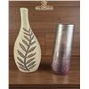 Image 1 : Lief Vase 20.5'' and Silver Vase 16.5''