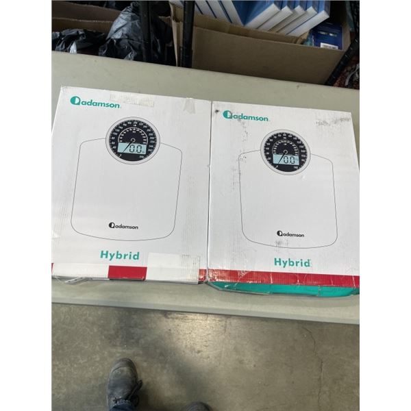 2 ADAMSON HYBRID DIGITAL FLOOR SCALES