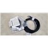 Image 1 : AS NEW LIFESUPPLY 6 FT & 10FT BLACK  INDOOR OUTDOOR 3 WIRE GROUNDED AND LIGHTED EXTENSION CORDS, 14A