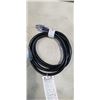 Image 2 : AS NEW LIFESUPPLY 6 FT & 10FT BLACK  INDOOR OUTDOOR 3 WIRE GROUNDED AND LIGHTED EXTENSION CORDS, 14A