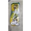 Image 1 : AS NEW LIFESUPPLY 25FT YELLOW  INDOOR OUTDOOR 3 WIRE GROUNDED AND LIGHTED EXTENSION CORD, 14AWG