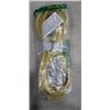 Image 3 : AS NEW LIFESUPPLY 25FT YELLOW  INDOOR OUTDOOR 3 WIRE GROUNDED AND LIGHTED EXTENSION CORD, 14AWG