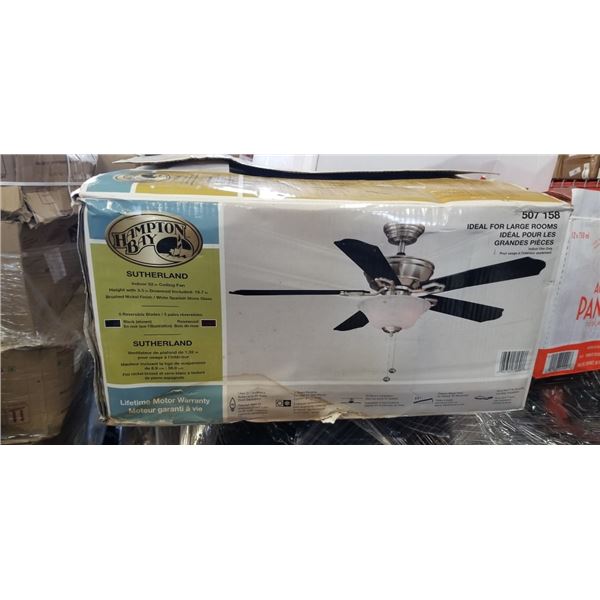HAMPTON BAY SUTHERLAND INDOOR 52" CEILING FAN
