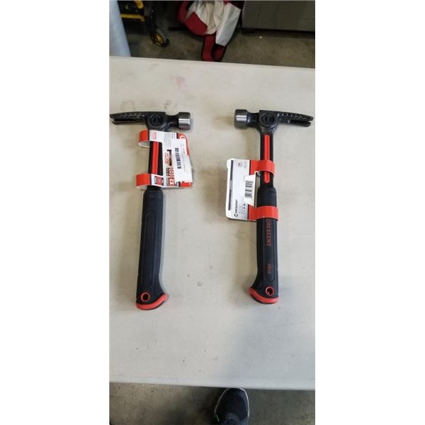 2 NEW CRESCENT 20OX STEEL HAMMERS