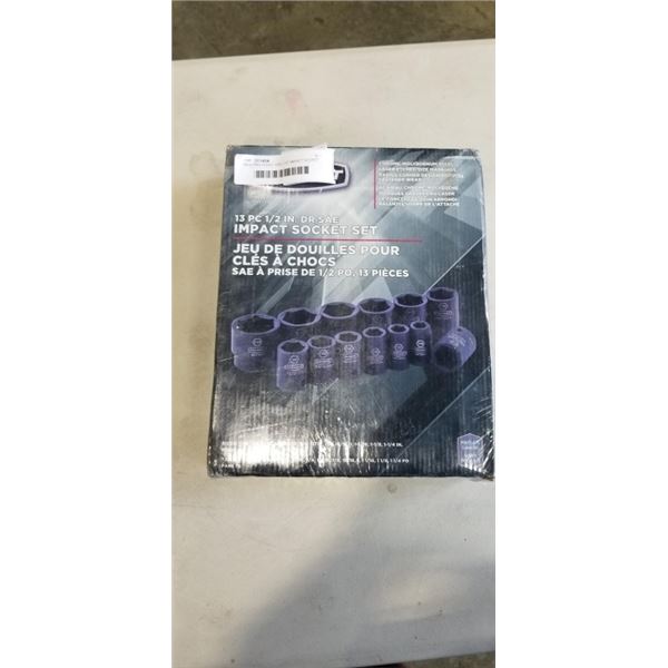 NEW PRO POINT 13PC 1/2" IMPACT SOCKET SET