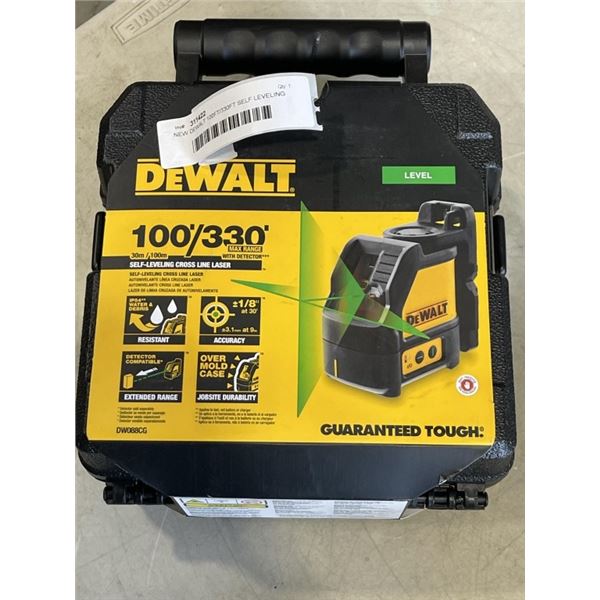 NEW DEWALT 100FT/330FT SELF LEVELING CROSS LINE LASER