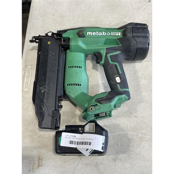 METABO 18GA BRAD NAILER - WORKING