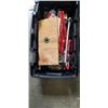 Image 3 : 2 TOOL BOXES W/ CONTENTS, LEVEL, AND SQUARES