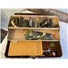 Image 2 : VINTAGE TACKLE BOX W/ CONTENTS