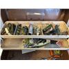 Image 5 : VINTAGE TACKLE BOX W/ CONTENTS
