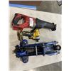Image 1 : MILWAUKEE SAWZAL, DEWALT DRILL AND JACK