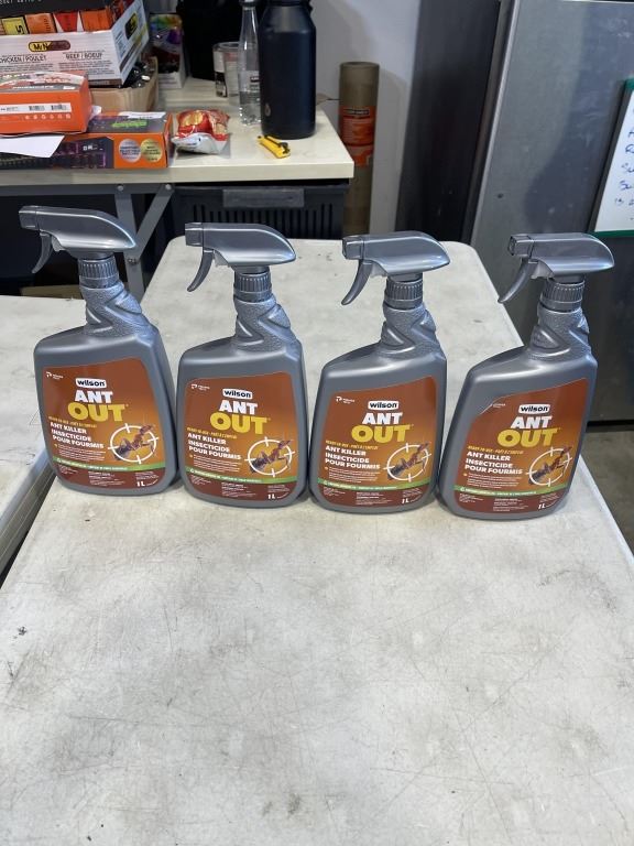 4 BOTTLES WILSON ANT OUT ANT KILLER